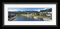 Town at the riverside, Mosel River, Cochem, Rhineland-Palatinate, Germany Fine Art Print