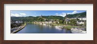 Town at the riverside, Mosel River, Cochem, Rhineland-Palatinate, Germany Fine Art Print