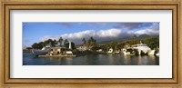Boats at a harbor, Lahaina Harbor, Lahaina, Maui, Hawaii, USA Fine Art Print