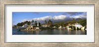 Boats at a harbor, Lahaina Harbor, Lahaina, Maui, Hawaii, USA Fine Art Print