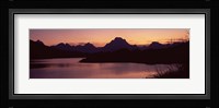 River passing by a mountain range, Oxbow Bend, Snake River, Grand Teton National Park, Teton County, Wyoming, USA Fine Art Print