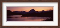 River passing by a mountain range, Oxbow Bend, Snake River, Grand Teton National Park, Teton County, Wyoming, USA Fine Art Print