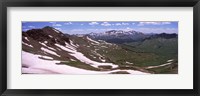 Mountains covered with snow, West Maroon Pass, Crested Butte, Gunnison County, Colorado, USA Fine Art Print