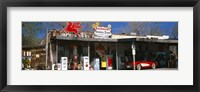 Store with a gas station on the roadside, Route 66, Hackberry, Arizona Fine Art Print