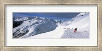 Tourists skiing in a ski resort, Sankt Anton am Arlberg, Tyrol, Austria Fine Art Print