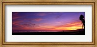 Sunset over the ocean, Santa Barbara, California, USA Fine Art Print