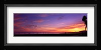 Sunset over the ocean, Santa Barbara, California, USA Fine Art Print