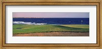 Golf course at dusk, The Cascades Golf And Country Club, Soma Bay, Hurghada, Egypt Fine Art Print