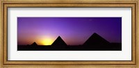 Giza at dusk, Egypt Fine Art Print