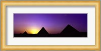 Giza at dusk, Egypt Fine Art Print