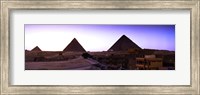 Pyramids at sunset, Giza, Egypt Fine Art Print