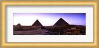 Pyramids at sunset, Giza, Egypt Fine Art Print