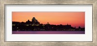 City at dusk, Chateau Frontenac Hotel, Quebec City, Quebec, Canada Fine Art Print