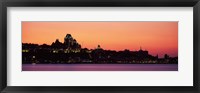 City at dusk, Chateau Frontenac Hotel, Quebec City, Quebec, Canada Fine Art Print