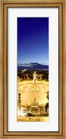 Town square with St. Peter's Basilica in the background, Piazza del Popolo, Rome, Italy (vertical) Fine Art Print