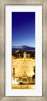 Town square with St. Peter's Basilica in the background, Piazza del Popolo, Rome, Italy (vertical) Fine Art Print