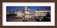 Buildings along a street, Besancon, Franche-Comte, France Fine Art Print