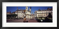 Buildings along a street, Besancon, Franche-Comte, France Fine Art Print