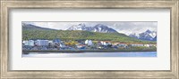 Town at waterfront, Ushuaia, Tierra Del Fuego, Argentina Fine Art Print