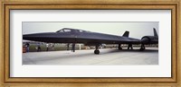 Lockheed SR-71 Blackbird on a runway Fine Art Print