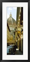 Cars parked in a street with a cathedral in the background, Via Dei Servi, Duomo Santa Maria Del Fiore, Florence, Tuscany, Italy Fine Art Print