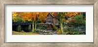 Glade Creek Grist Mill, Babcock State Park, West Virginia (bright leaves) Fine Art Print