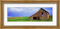 Dilapidated barn in a farm, Palouse, Whitman County, Washington State, USA Fine Art Print
