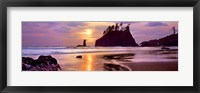 Sunset at Second Beach, Olympic National Park, Washington State Fine Art Print
