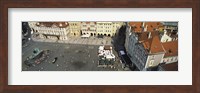 High angle view of buildings in a city, Prague Old Town Square, Prague, Czech Republic Fine Art Print