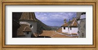Courtyard of a castle, Bran Castle, Brasov, Transylvania, Mures County, Romania Fine Art Print