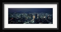 Aerial view of a city, Seoul, South Korea 2011 Fine Art Print