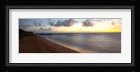 Sunrise over an ocean, Waipouli Beach, Kauai, Hawaii, USA Fine Art Print