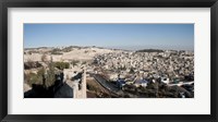House on a hill, Mount of Olives, and City of David, Jerusalem, Israel Fine Art Print