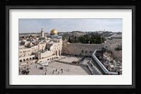 Tourists praying at the Wailing Wall in Jerusalem, Israel Fine Art Print