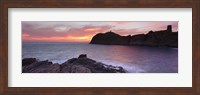 Islands in the sea, La Pietra, Genoese Tower, Phare De La Pietra, L'Ile-Rousse, Balagne, Corsica, France Fine Art Print