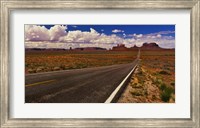 Road passing through a valley, Monument Valley, San Juan County, Utah, USA Fine Art Print