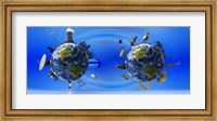 Earth with circle of props Fine Art Print