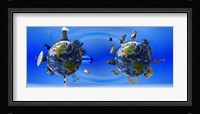 Earth with circle of props Fine Art Print