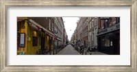 Restaurants in a street, Amsterdam, Netherlands Fine Art Print