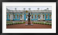 Facade of a palace, Tsarskoe Selo, Catherine Palace, St. Petersburg, Russia Fine Art Print