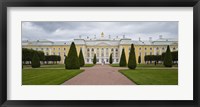 Facade of a palace, Peterhof Grand Palace, St. Petersburg, Russia Fine Art Print