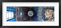 Interiors of a church, Church of The Savior On Spilled Blood, St. Petersburg, Russia Fine Art Print