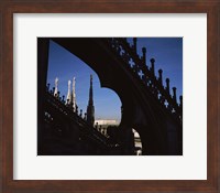 Low angle view of a cathedral, Duomo Di Milano, Milan, Lombardy, Italy Fine Art Print