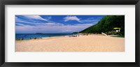 Tourists on the beach, Makena Beach, Maui, Hawaii Fine Art Print