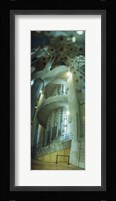Interiors of a church designed by Catalan architect Antonio Gaudi, Sagrada Familia, Barcelona, Catalonia, Spain Fine Art Print