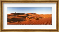 Desert at sunrise, Sahara Desert, Morocco Fine Art Print
