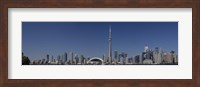 Skylines in a city, CN Tower, Toronto, Ontario, Canada Fine Art Print