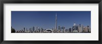 Skylines in a city, CN Tower, Toronto, Ontario, Canada Fine Art Print