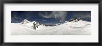 Low angle view of a glacier, Aletsch Glacier, Jungfraujoch, Berne Canton, Switzerland Fine Art Print