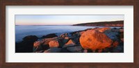 Rock formations on the coast, Otter Creek Cove, Acadia National Park, Mount Desert Island, Hancock County, Maine, USA Fine Art Print